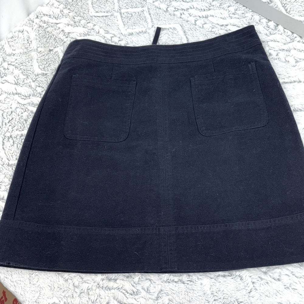 Boden Blue A-Line Mini Skirt lightly lined US 8